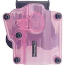 Bulldog Max Multi-Fit Polymer Holster w/ Paddle-Transparent Pink RH - Bulldog Cases