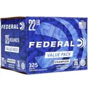 Federal Champion Rimfire Value Pack Ammunition .22LR 36gr CPHP 1260 fps 325/ct - Federal