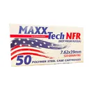 Maxxtech NFR Steel Case Rifle Ammunition 7.62x39mm 123gr FMJ  2330 fps 50/ct - Maxxtech