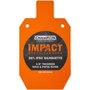 Champion Impact Steel Silhouette Target 50% IPSC Rifle Rated Orange - Champion Target