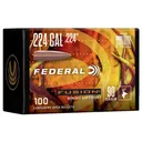 Federal Fusion Component Rifle Bullets .224 cal .224" 90gr Bonded Soft Point 100/ct - Federal Ammo