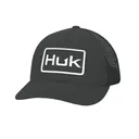 Huk Logo Trucker Hat Black - Huk