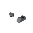 Ameriglo Optics Compatible Handgun Sight Set for Glock Flat Black .295? Rear 1L Tall Serrated Black .220? Front - Ameriglo