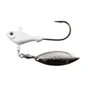 Fish Head Spin Jighead Lure 3/8 oz Pearl White - Fish-Head-Lures