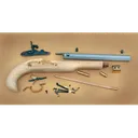 Traditions Black Powder Kentucky Pistol Build-It-Yourself Kit Select Raw Hardwood .50 Cal 10" White Barrel - Traditions Firearms