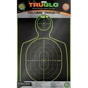 TRUGLO TRU-SEE Self Adhesive Targets - Handgun 12x18 Green 12 Pack - Truglo