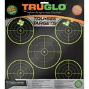 TRUGLO TRU-SEE Self Adhesive Targets - 5 Bullseye 12x12 Green 12 Pack - Truglo