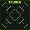 TRUGLO TRU-SEE Self Adhesive Targets - 5 Diamond 12x12 Green 12 Pack - Truglo
