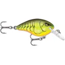Rapala Dives To 4 Crankbait 2" 5/16 oz Chartreuse Rootbeer Crawdad - Rapala-Lures