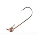 Owner Ultrahead Shaky Head Size 4/0  3/16oz Brown 4pk - Owner-Hooks