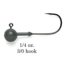 Keitech Tungsten Super Round Jig Head 1/4 oz 3/0 2pk - Keitech-Swimbaits