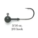 Keitech Tungsten Super Round Jig Head 3/16 oz 2/0 3pk - Keitech-Swimbaits