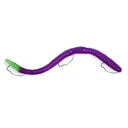 IKE-CON 6 1/4'' Weedless Grape/Glow Tail - Ike-Con-Products