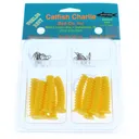 CatfishCharlie Dipbait Kit Yellow Worms/Trebel Hooks - Catfishcharlie