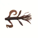 Yamamoto 4'' Kreature Cinnamon/Blk&Purp Flk 7pk - Gary-Yamamoto-Lures