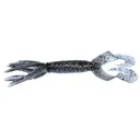 Yamamoto 5'' DT Hula Grub Smoke W/Blk & Hologram 10pk - Gary-Yamamoto-Lures