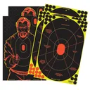 Birchwood Casey SHOOT-N-C 12" x 18" 3-Handgun Trainer & 2-Bad Guy Silhouette Target 5/ct - Birchwood-Casey