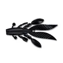 Yamamoto 4.5'' Flappin' Hog Black w/Lg Blue Flake 5pk - Gary-Yamamoto-Lures