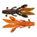 Yamamoto 4.5'' Flappin' Hog Wtrmln w/Cpr/Orng w/Rd 5pk - Gary-Yamamoto-Lures