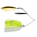 Strike King TG Spinner W/W 3/8oz Chart/White - Strike-King-Lures