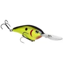 Strike King Pro Model 6XD Crankbait 1 oz Black Back Chartreuse - Strike-King-Lures