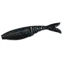 Yamamoto 4'' Zako Black W/Lg Blue Flk 6pk - Gary-Yamamoto-Lures