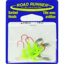 Road Runner Orig Barbed Head 1/16oz Chartreuse 4pk - Road-Runner-Rigs