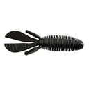 Missile Baits Baby D Bomb 3.65'' Bait Black Red Flake 7pk - Missile-Bait