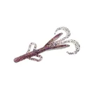 Zoom Baby Brush Hog 4'' Cotton Candy 12pk - Zoom-Baits