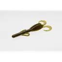 Zoom Baby Brush Hog 4'' Green Pumpkin 12pk - Zoom-Baits