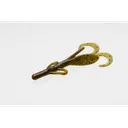 Zoom Baby Brush Hog 4'' Green Pumpkin Red 12pk - Zoom-Baits