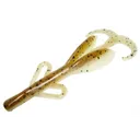 Zoom Baby Brush Hog 4'' Green Pumpkin/Pearl 12pk - Zoom-Baits