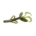Zoom Baby Brush Hog 4'' Green Pumpkin Candy 12pk - Zoom-Baits