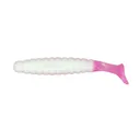 Charlie Brewer Slider Grub 1.5''  White/Glow Pink  18pk - Charlie-Brewers-Slider