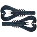 Googan Krackin' Craw 4'' Black Blue Flake 7pk - Googan Baits