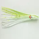 P-Line Sunrise Squid 4.5'' Clear Glow Chart Spatterback - P-Line