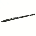 Creme 6'' Scoundrel Worms Black/White Dots 9pk - Creme-Lures