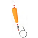 Comal Leader Weighted Popping Orange 4''   33''Ldr - Comal-Tackle