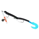 Creme 6'' Pre-Rigged Curl Black/Blue Tail 1 Rig - Creme-Lures