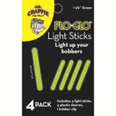 Mr Crappie Flo Glo Light Sticks 1 1/2'' Green 4pk - Mr-Crappie-Baits