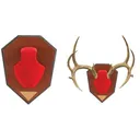 Allen Antler Mounting Kit - Red Skull - Allen