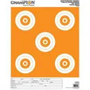 Champion Shotkeeper Targets White & Orange 5 Bull, Large, 12/Pack - Champion Target
