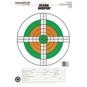 Champion Scorekeeper Targets Fluorescent Orange & Green Bull - 25 yd. Pistol Slow Fire, 12/Pack - Champion