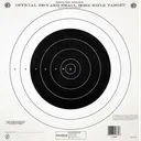 Champion Official NRA Paper Targets GTQ-4(P) 100 yd Small Bore Rifle Single Bull 12/ct - Champion