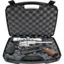 MTM Snap-Latch Two 2 Pistol Case for Up to 8" Barrel - Black - Mtm