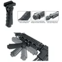 Leapers Ergonomic Ambidextrous 5-position Foldable Foregrip - Black - Leapers