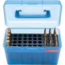 MTM Deluxe H-50 Series Rifle Ammo Box Clear Blue - MTM Case-gard