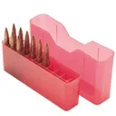 MTM J-20 Slip Top Ammo Box for WSM 45-70 to 30-30 20 Rounds Clear Red - MTM Case-gard
