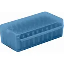 MTM Side Slide Handgun Ammo Box 9mm Luger Clear Blue - MTM Case-gard