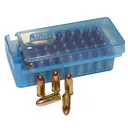 MTM Side Slide Handgun Ammo Box 45 ACP Clear Blue - MTM Case-gard